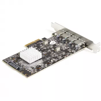 StarTech.com scheda USB PCIe 4 porte - 10 Gbit/s USB 3.1/3.2 Gen 2 Type-A scheda di espansione PCI Express con 2 controller - 4x USB-A - scheda adattatore aggiuntiva USB PCIe - Windows/Mac/Linux