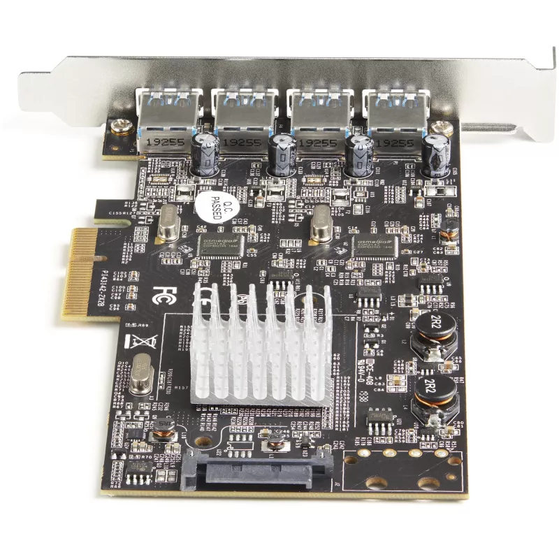 StarTech.com scheda USB PCIe 4 porte - 10 Gbit/s USB 3.1/3.2 Gen 2 Type-A scheda di espansione PCI Express con 2 controller - 4x USB-A - scheda adattatore aggiuntiva USB PCIe - Windows/Mac/Linux