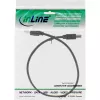 Cavo USB 2.0 tipo A connettore maschio / B connettore maschio nero 0,5m InLine 34550X