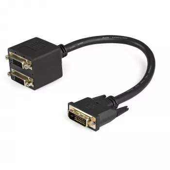 StarTech.com cavo splitter video digitale DVI-D a 2x DVI-D 30cm (1 ft) - M/F~1 ft DVI-D a 2x DVI-D cavo splitter video digitale - M/F