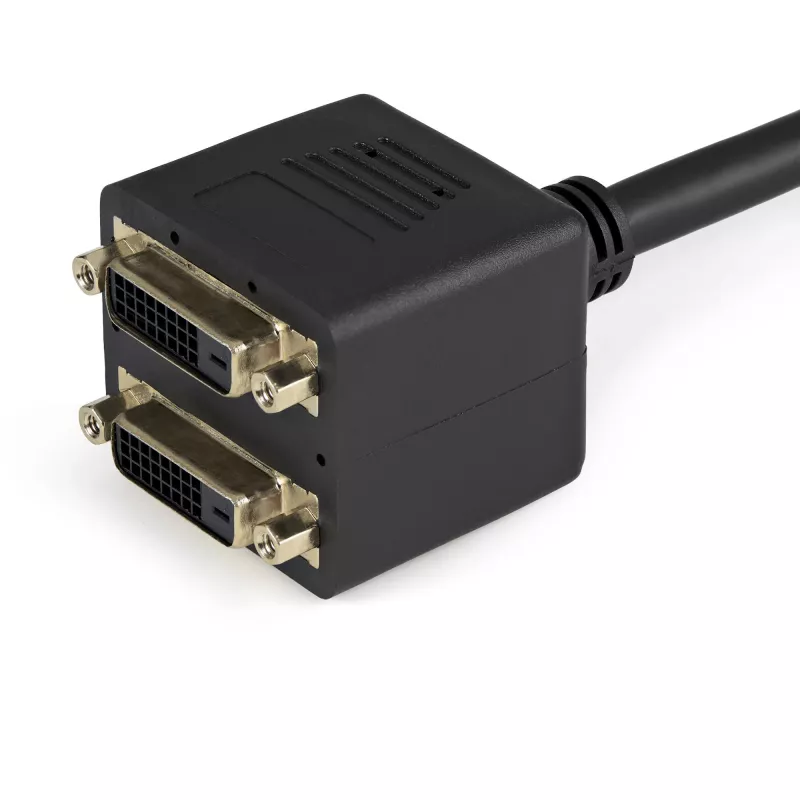 StarTech.com cavo splitter video digitale DVI-D a 2x DVI-D 30cm (1 ft) - M/F~1 ft DVI-D a 2x DVI-D cavo splitter video digitale - M/F