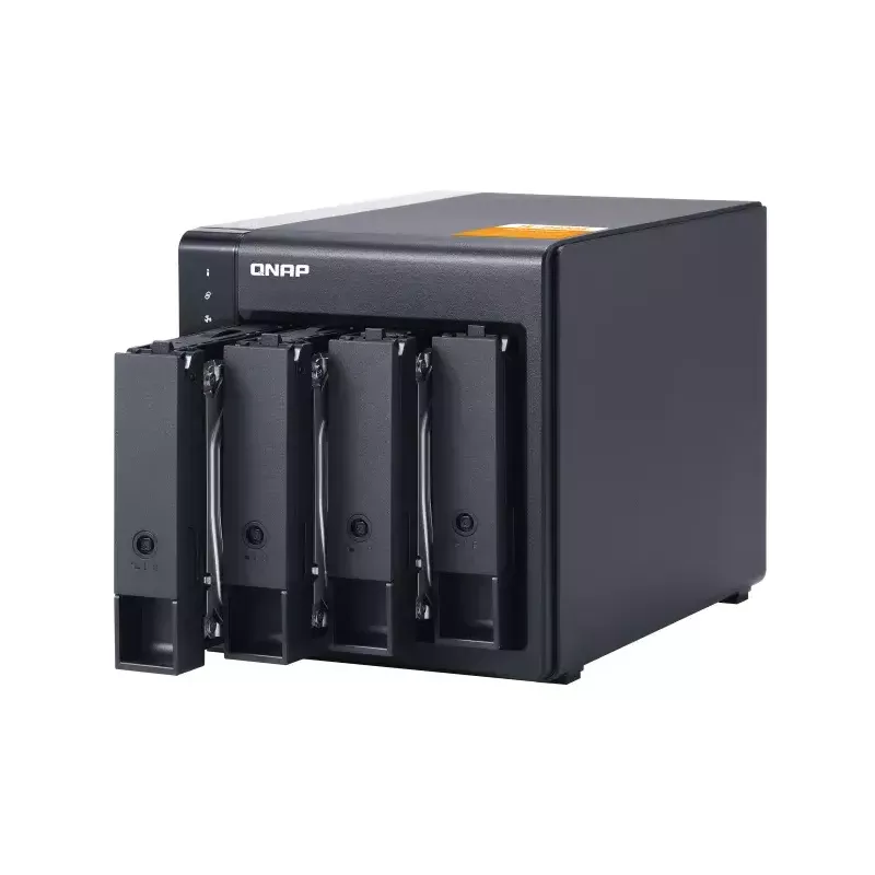 QNAP contenitore di storage JBOD desktop SATA 6Gbps ad alte prestazioni | TL-D400S | nero