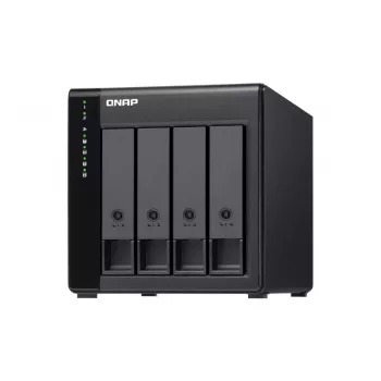 QNAP contenitore di storage JBOD desktop SATA 6Gbps ad alte prestazioni | TL-D400S | nero