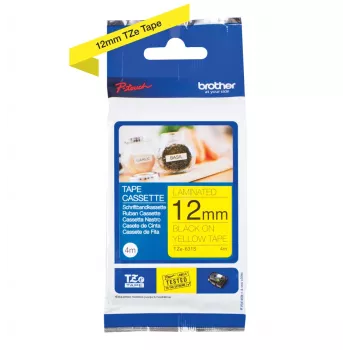 Brother TZE631S nastro per etichette nero su giallo TZe
