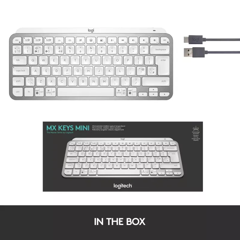 Logitech MX Keys Mini tastiera wireless illuminata mini QWERTY