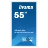 Display signage iiyama TF5539UHSC-W1AG 139,7 cm (55 inch) LED 500 cd/m² 4K Ultra HD bianco touchscreen 24/7