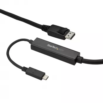 Cavo USB-C a DisplayPort 1.2 StarTech.com 2,9 m (9,8 ft.) 4K 60Hz – Cavo adattatore USB-C a DisplayPort – HBR2 USB Type-C DP Alt Mode a cavo video monitor DP – Compatibile con Thunderbolt 3 – Nero