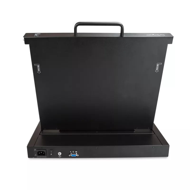 StarTech.com console KVM rackmount - KVM VGA a porta singola con monitor LCD da 17 pollici per rack server - cassetto KVM LCD 1U universale completo con cavi e hardware - supporto USB - 50.000 MTBF