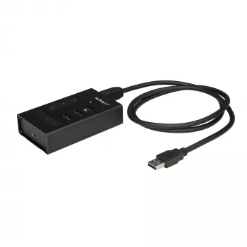 StarTech.com hub USB 3.0 a 4 porte - USB Type-A a 1x USB-C e 3x USB-A - hub USB in metallo commerciale - SuperSpeed 5 Gbit/s USB 3.1/3.2 Gen 1 - alimentato autonomamente - ricarica rapida BC 1.2 - montabile/robusto~hub USB 3.0 a 4 porte - USB Type-A a 1x USB-C e 3x USB-A - hub USB in metallo commerciale - SuperSpeed USB 3.2 Gen 1 (5 Gbit/s) - alimentato autonomamente - ricarica rapida BC 1.2…