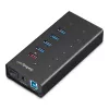 StarTech.com HB30C5A2CST hub USB 3.0 a 7 porte, da USB-C a 5x USB-A e 2x USB-C, porta di ricarica rapida, industriale, in metallo