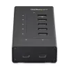 StarTech.com HB30C5A2CST hub USB 3.0 a 7 porte, da USB-C a 5x USB-A e 2x USB-C, porta di ricarica rapida, industriale, in metallo