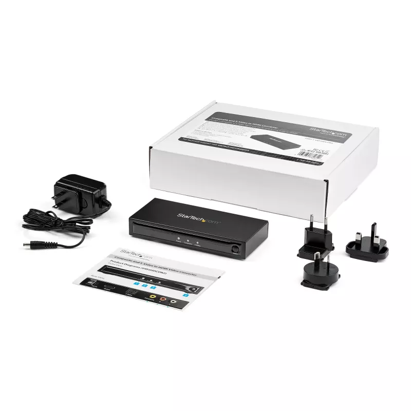 StarTech.com convertitore S-Video o Composite a HDMI con audio – 720p – NTSC e PAL