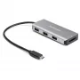StarTech.com HB31C3ASDMB hub USB-C a 3 porte con lettore di schede SD, 3x USB-A, 10 Gbps, USB 3.1, alimentato da bus, cavo da 25 cm, compatibile con Thunderbolt 3