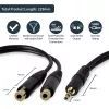 StarTech.com cavo splitter stereo da 15 cm – connettore maschio 3,5 mm a 2x connettore femmina 3,5 mm