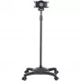 StarTech.com supporto mobile per tablet con ruote bloccabili – carrello regolabile in altezza – supporto universale mobile da pavimento per tablet da 7 a 11 pollici, supporto portatile per tablet con supporto rimovibile