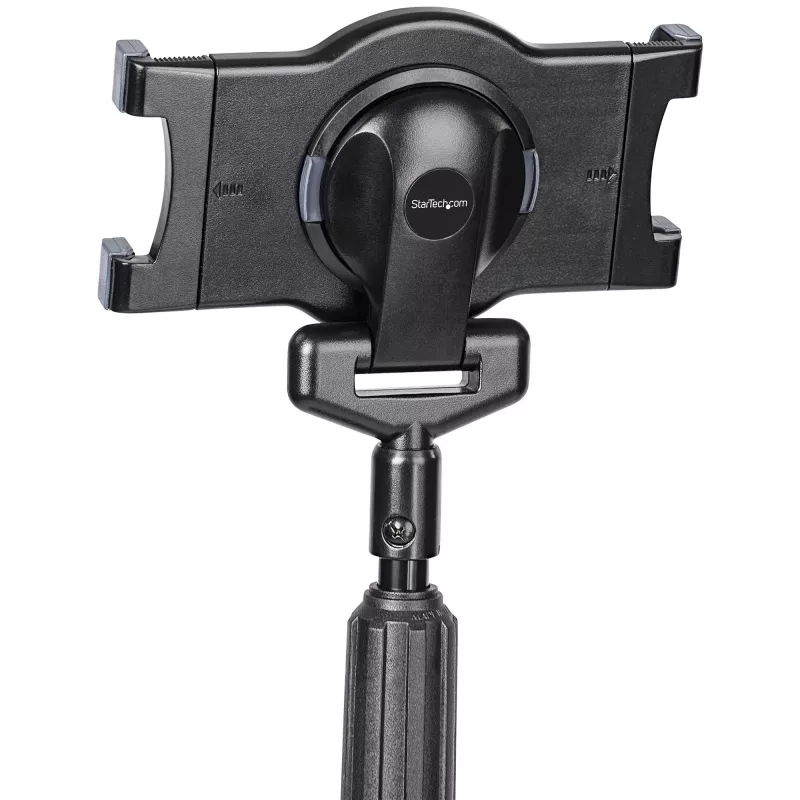 StarTech.com supporto mobile per tablet con ruote bloccabili – carrello regolabile in altezza – supporto universale mobile da pavimento per tablet da 7 a 11 pollici, supporto portatile per tablet con supporto rimovibile