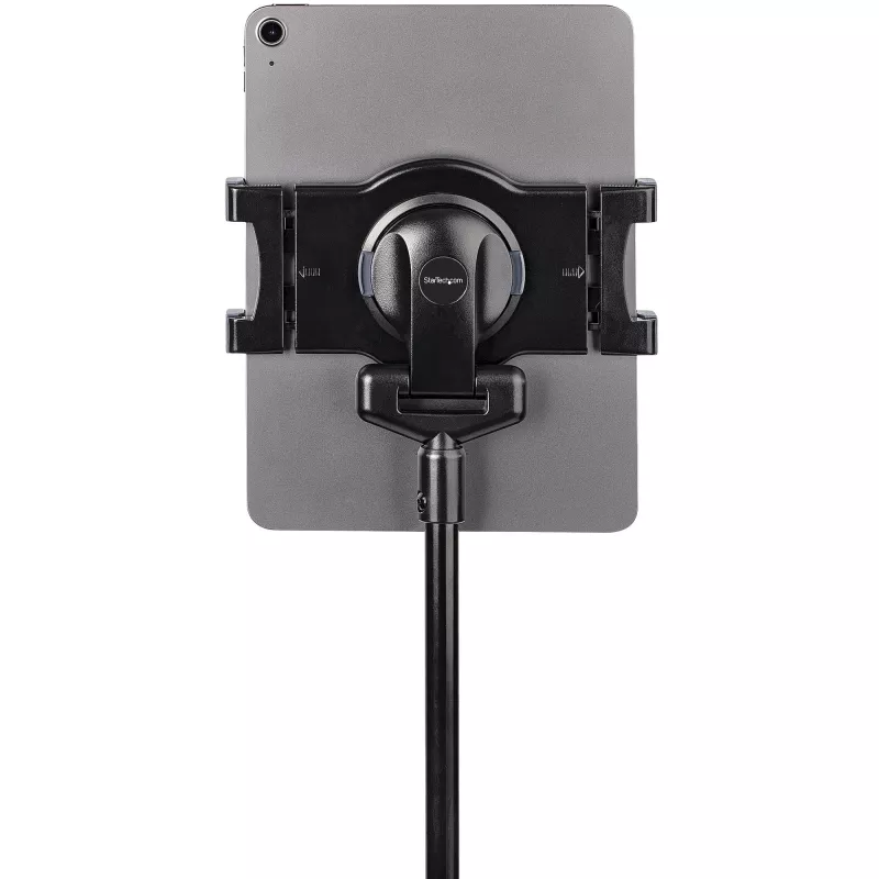 StarTech.com supporto mobile per tablet con ruote bloccabili – carrello regolabile in altezza – supporto universale mobile da pavimento per tablet da 7 a 11 pollici, supporto portatile per tablet con supporto rimovibile