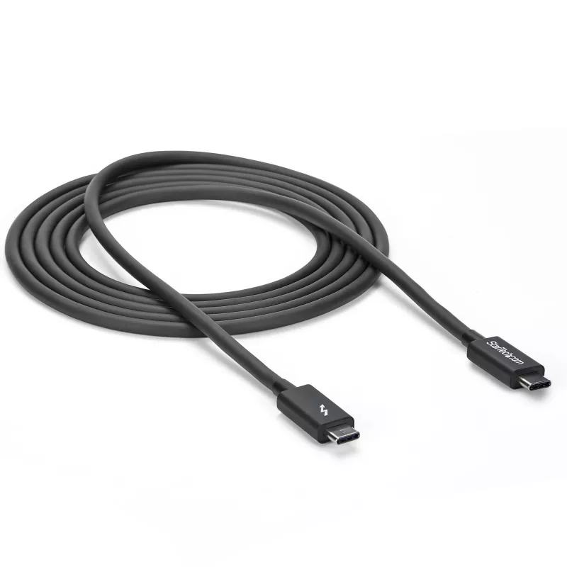 StarTech.com cavo USB-C Thunderbolt 3 (20Gbit/s) da 2 m – compatibile con Thunderbolt, USB e DisplayPort