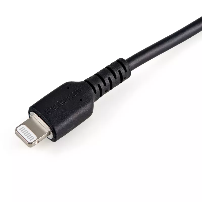 StarTech.com cavo USB-A a Lightning nero resistente da 15 cm – cavo di rete di ricarica/sincronizzazione USB Type-A a Lightning in fibra aramidica robusto – certificato Apple MFi per iPad/iPhone 12
