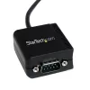 StarTech.com ICUSB2321FIS cavo adattatore seriale FTDI da USB a RS232 DB9 a 1 porta, isolato otticamente, 2,5 m, nero