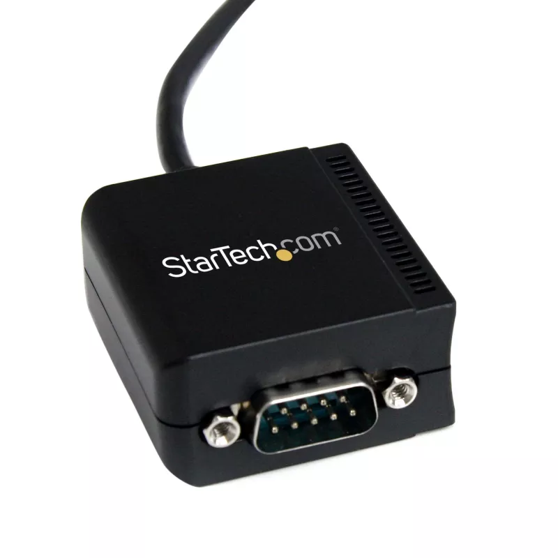 StarTech.com ICUSB2321FIS cavo adattatore seriale FTDI da USB a RS232 DB9 a 1 porta, isolato otticamente, 2,5 m, nero
