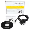 StarTech.com ICUSB2321FIS cavo adattatore seriale FTDI da USB a RS232 DB9 a 1 porta, isolato otticamente, 2,5 m, nero