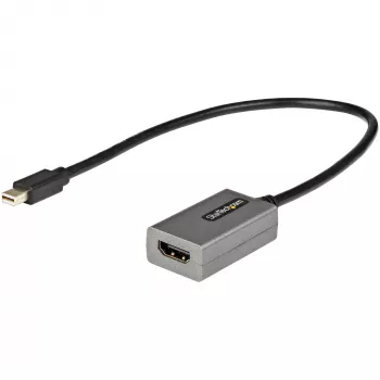 StarTech.com adattatore Mini DisplayPort su HDMI - dongle adattatore mDP su HDMI - 1080p - Mini DisplayPort 1.2 su monitor/display HDMI - convertitore video Mini DP su HDMI - cavo collegato da 30 cm - versione aggiornata di MDP2HDMI