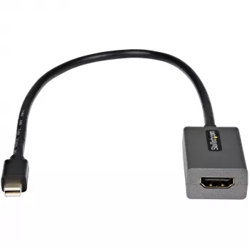 StarTech.com adattatore Mini DisplayPort su HDMI - dongle adattatore mDP su HDMI - 1080p - Mini DisplayPort 1.2 su monitor/display HDMI - convertitore video Mini DP su HDMI - cavo collegato da 30 cm - versione aggiornata di MDP2HDMI