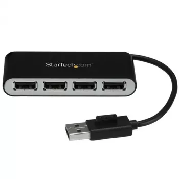 StarTech.com hub USB 2.0 portatile 4 porte con cavo integrato