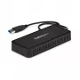 StarTech.com mini dock USB 3.0 – docking station USB-A dual monitor con video DisplayPort 4K 60Hz e Gigabit Ethernet – cavo da 30 cm – adattatore portatile per laptop USB 3.1 Gen 1 Type-A