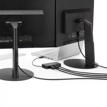 StarTech.com mini dock USB 3.0 – docking station USB-A dual monitor con video DisplayPort 4K 60Hz e Gigabit Ethernet – cavo da 30 cm – adattatore portatile per laptop USB 3.1 Gen 1 Type-A