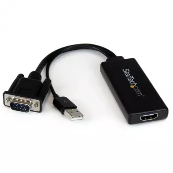 StarTech.com adattatore VGA su HDMI con audio USB e alimentazione – convertitore VGA su HDMI portatile – 1080p