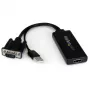 StarTech.com adattatore VGA su HDMI con audio USB e alimentazione – convertitore VGA su HDMI portatile – 1080p