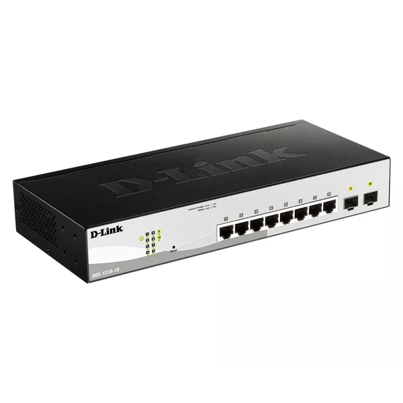 D-Link switch Gigabit Smart Managed 10 porte con 2 porte SFP