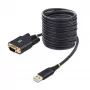 StarTech.com cavo adattatore da USB a seriale 3 m, mantenimento COM, viti/dadi sostituibili, da USB-A a DB9 RS232, IC FTDI, protezione ESD, Windows/macOS/Linux