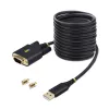 StarTech.com cavo adattatore da USB a seriale 3 m, mantenimento COM, viti/dadi sostituibili, da USB-A a DB9 RS232, IC FTDI, protezione ESD, Windows/macOS/Linux