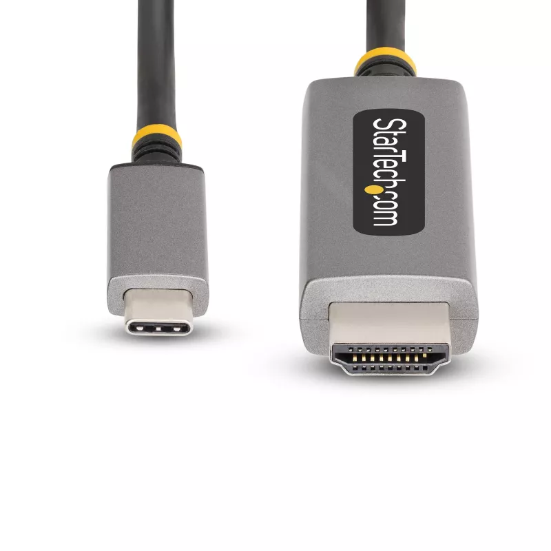 StarTech.com cavo adattatore USB-C su HDMI 10ft (3m), 8K 60Hz, 4K 144Hz, HDR10, cavo convertitore video USB Type-C su HDMI 2.1, compatibile USB-C DP Alt Mode/USB4/Thunderbolt 3/4 – da laptop USB-C a monitor HDMI