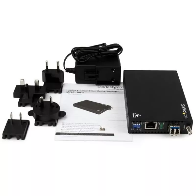 StarTech.com Convertitore di media Gigabit Ethernet rame-fibra ottica - SM LC - 10 km