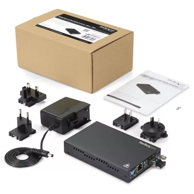 StarTech.com Convertitore di media Gigabit Ethernet rame-fibra ottica - SM LC - 10 km