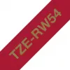 Brother TZE-RW54 nastro per etichettatura oro su rosso