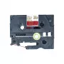 Brother TZE-RW54 nastro per etichettatura oro su rosso