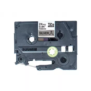 Brother TZE-R951 nastro per etichettatura nero su argento