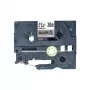 Brother TZE-R951 nastro per etichettatura nero su argento