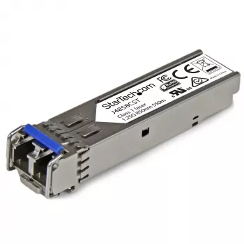 StarTech.com Modulo ricetrasmettitore SFP compatibile HP J4858C - 1000BASE-SX~Modulo SFP compatibile HPE J4858C - 1000BASE-SX - Ricetrasmettitore in fibra ottica multimodale 1GbE - SFP Gigabit Ethernet 1GE - LC 550m - 850nm - DDM HPE 1400, 1700, 1820