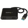 StarTech.com Adattatore USB 3.0 a doppio HDMI, convertitore USB a 2x monitor HDMI per Windows (nessun supporto per macOS/ChromeOS/Linux) - TAA