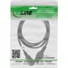 InLine Prolunga cavo di alimentazione, connettore per apparecchi caldi IEC-C15/IEC-C14 dritto, 3 m