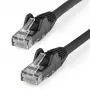 StarTech.com Cavo Ethernet CAT6 10m - LSZH (Low Smoke Zero Halogen) - 10 Gigabit 250Mhz 100W PoE RJ45 10GbE UTP cavo patch di rete, protezione linguetta con scarico di trazione - Nero, CAT 6, verificato ETL, 24AWG