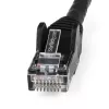 StarTech.com Cavo Ethernet CAT6 10m - LSZH (Low Smoke Zero Halogen) - 10 Gigabit 250Mhz 100W PoE RJ45 10GbE UTP cavo patch di rete, protezione linguetta con scarico di trazione - Nero, CAT 6, verificato ETL, 24AWG