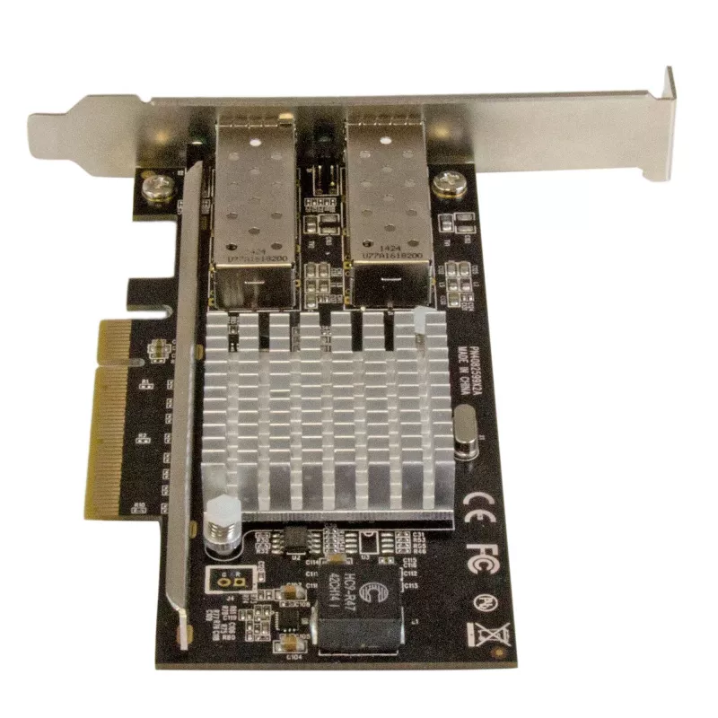 StarTech.com scheda di rete in fibra 2 porte 10G con SFP+ aperto - PCIe, chipset Intel