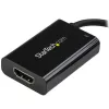 StarTech.com adattatore USB C a HDMI 2.0 con Power Delivery - convertitore video USB Type-C a HDMI 4K 60Hz - porta di ricarica passante PD 60W - compatibile Thunderbolt 3 - nero